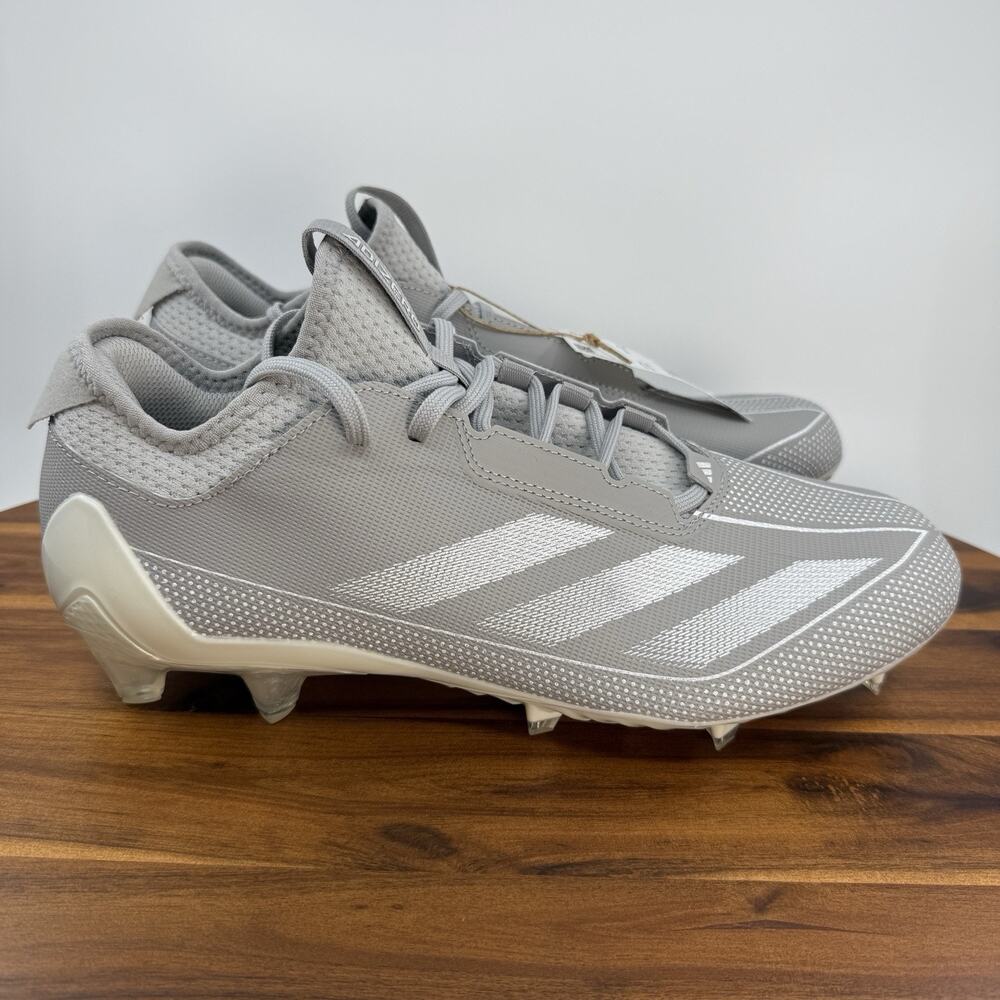 Adidas Adizero Electric.1 Mens Size 11 Football Cleat Gray White Sports NEW